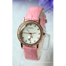 Pink Strap Quartz Watch Lady